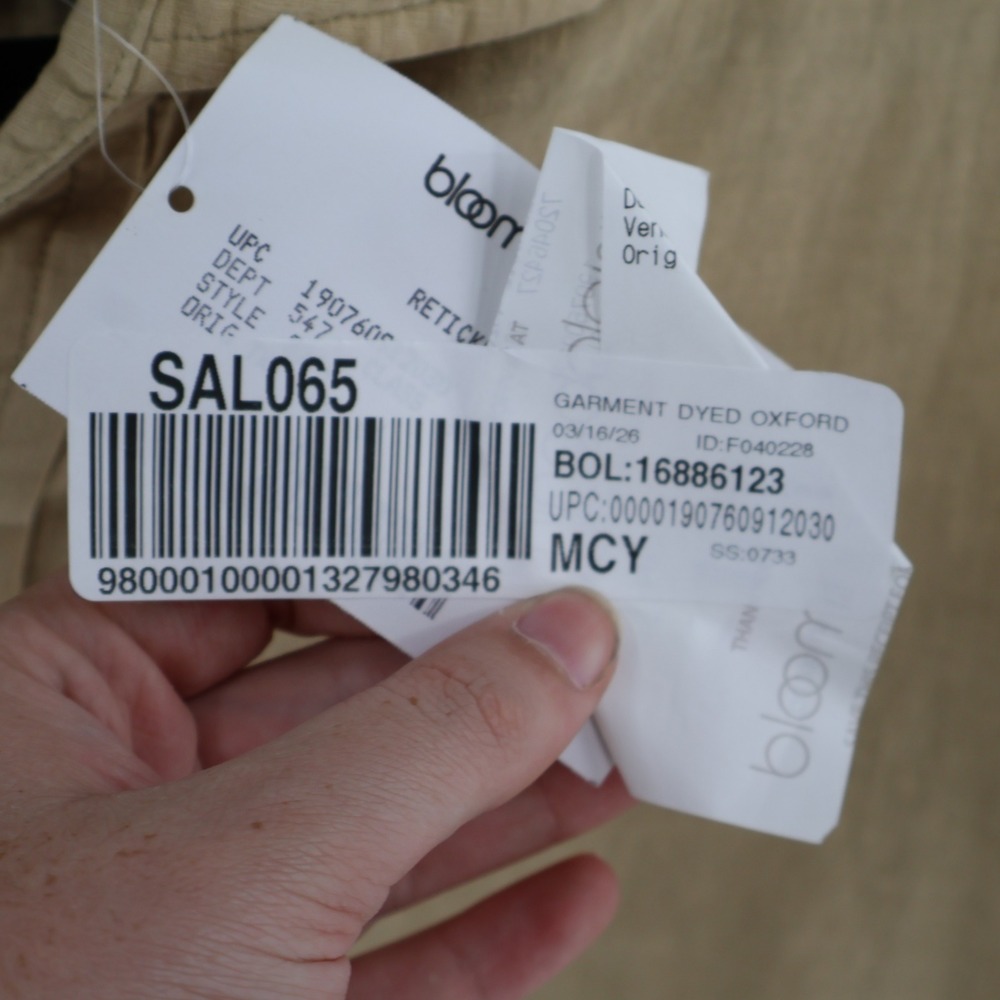 Polo Ralph Lauren Linen Button Down Mens XL Tan Classic Fit Coastal $130 NWOT - Picture 10 of 12
